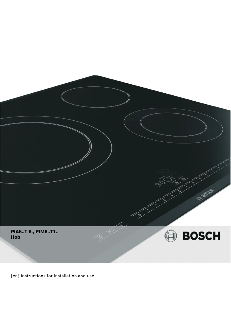 Page 1 of the manual User Manual Bosch PIM611T16E