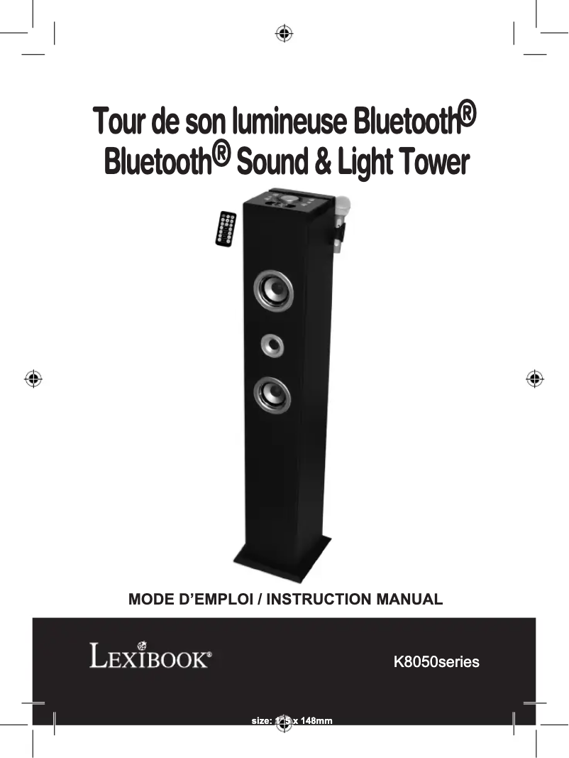 Image de la première page du manuel de l'appareil K8050