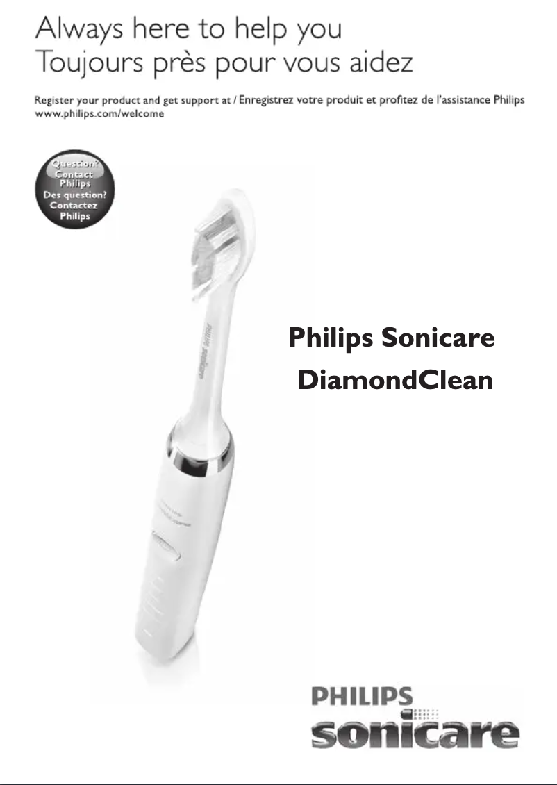 Page n°1 - Manuel utilisateur Philips Sonicare DiamondClean HX9333