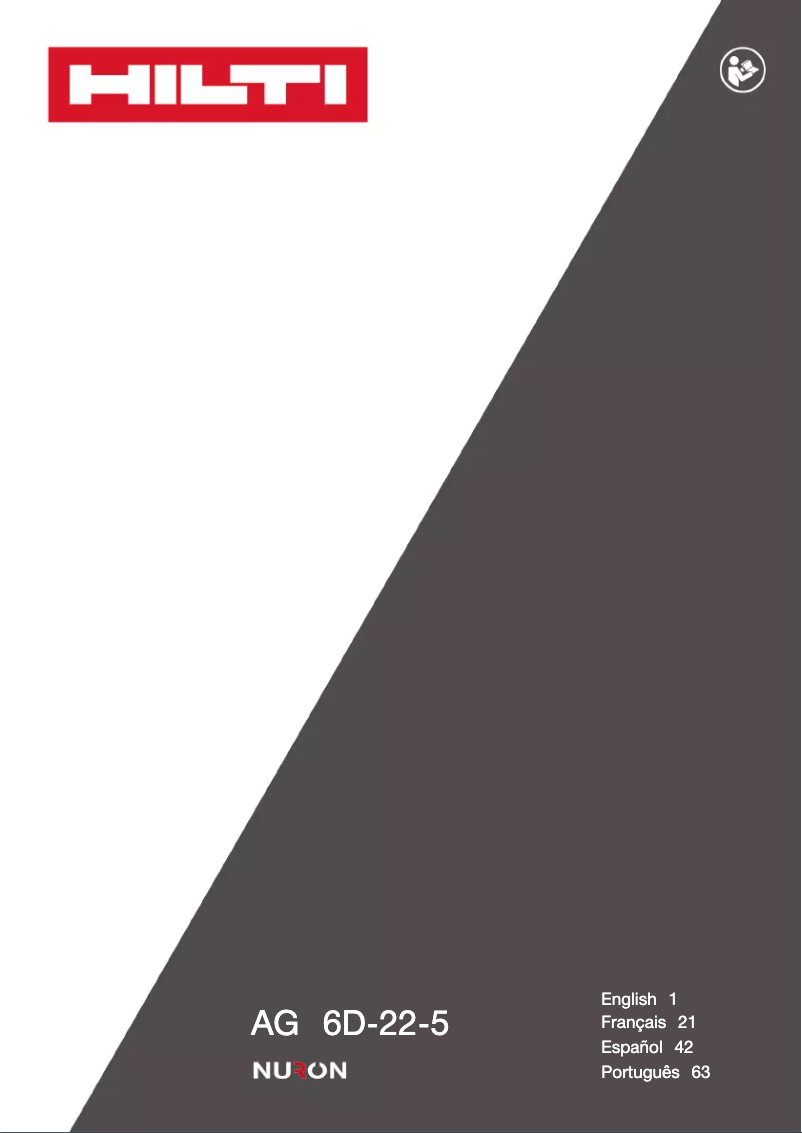 Image de la première page du manuel de l'appareil AG 6D-22-6