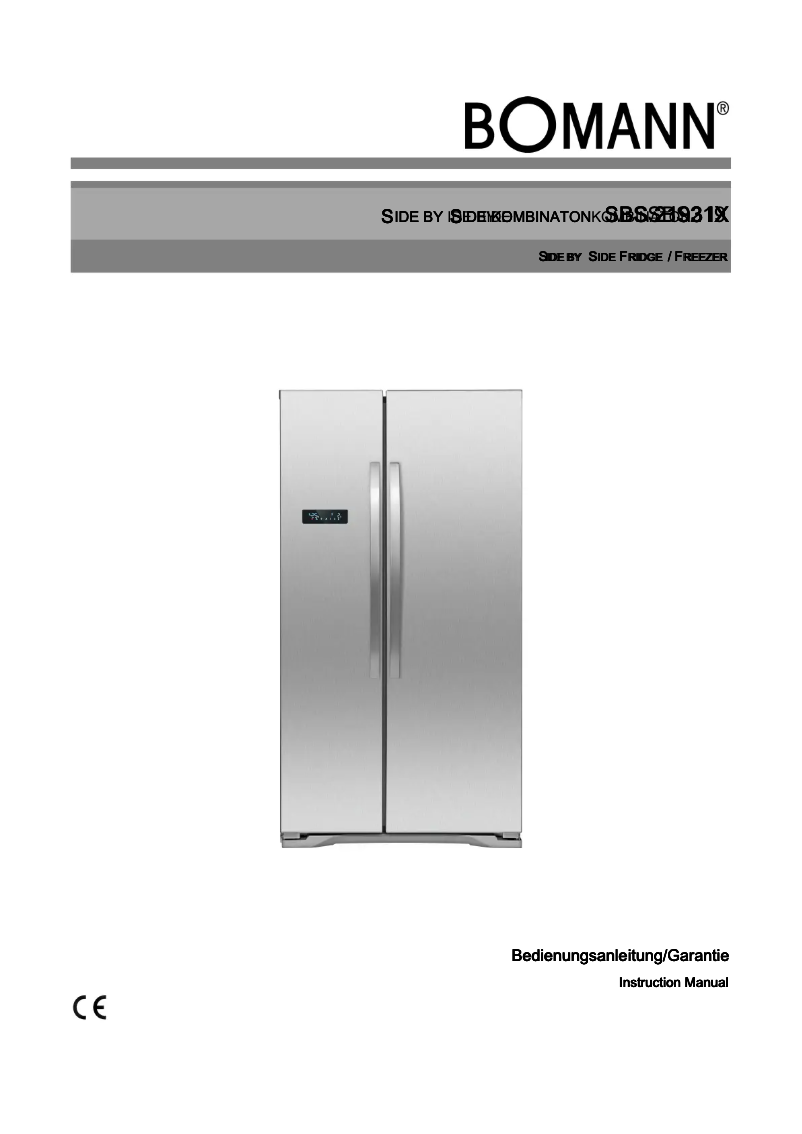 Image de la première page du manuel de l'appareil SBS 2193 IX