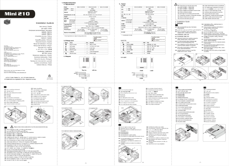 Imagen de la primera página del manual del dispositivo Mini 210