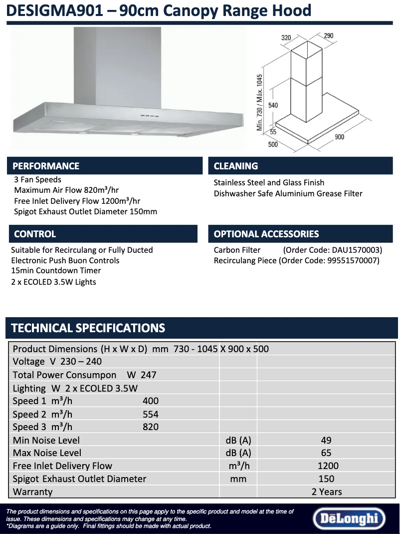 Image de la première page du manuel de l'appareil DESIGMA901