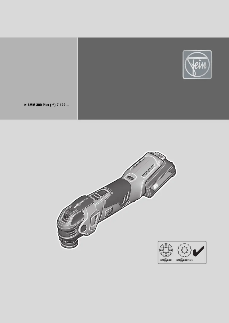 Page 1 de la notice Manuel utilisateur Fein Multimaster AMM 300 Plus