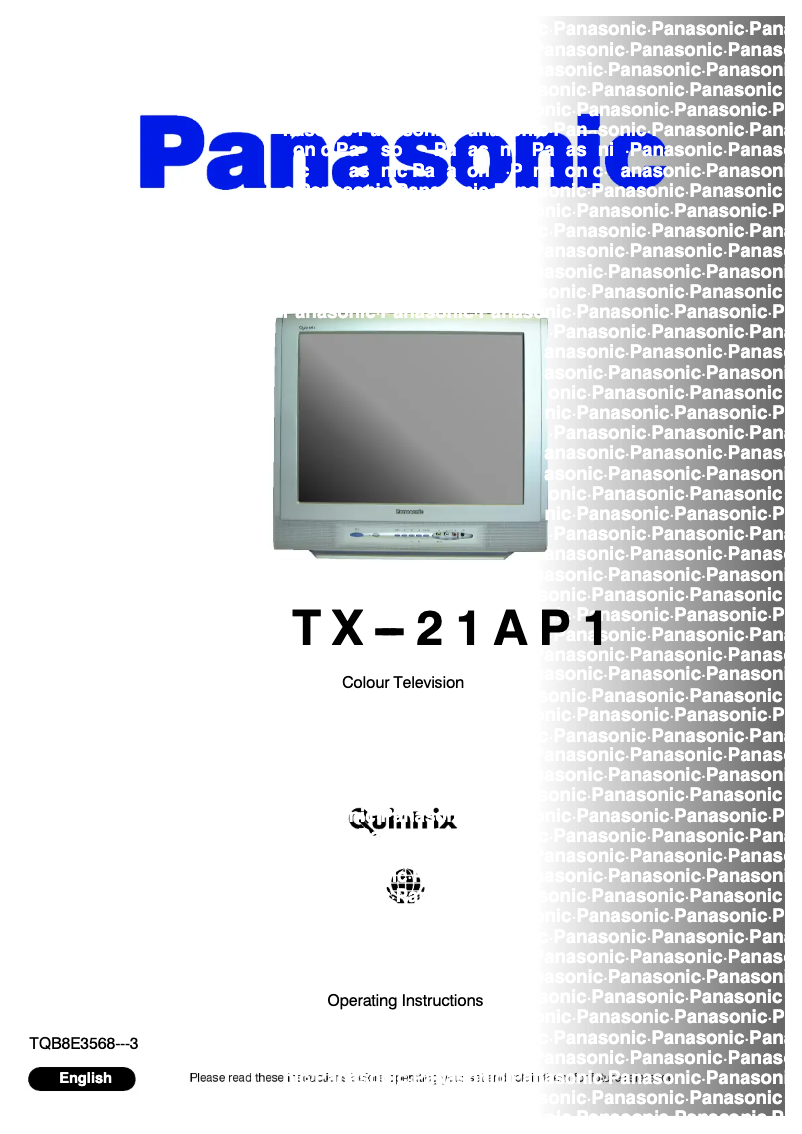 Image de la première page du manuel de l'appareil TX-21AP1