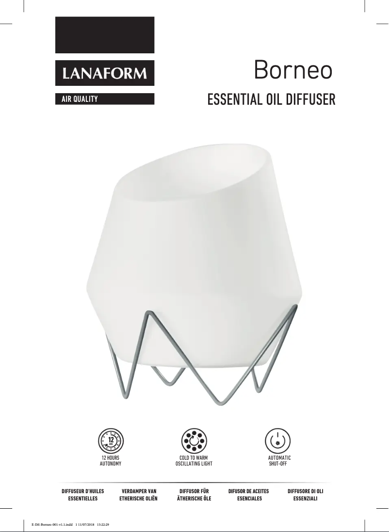 Image de la première page du manuel de l'appareil Borneo