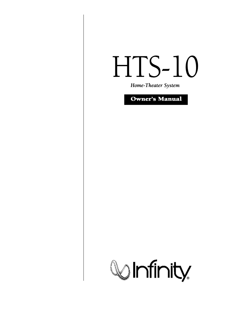 Image de la première page du manuel de l'appareil HTS-10