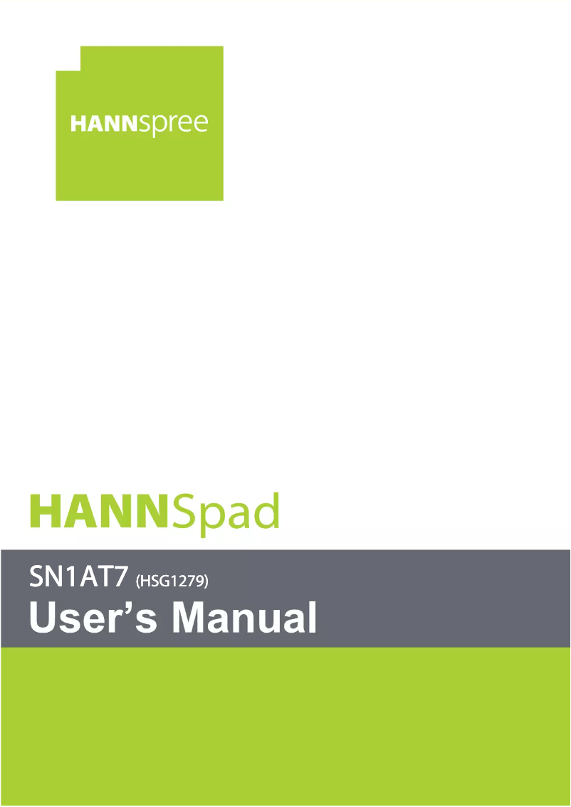 Image de la première page du manuel de l'appareil SN1AT71R