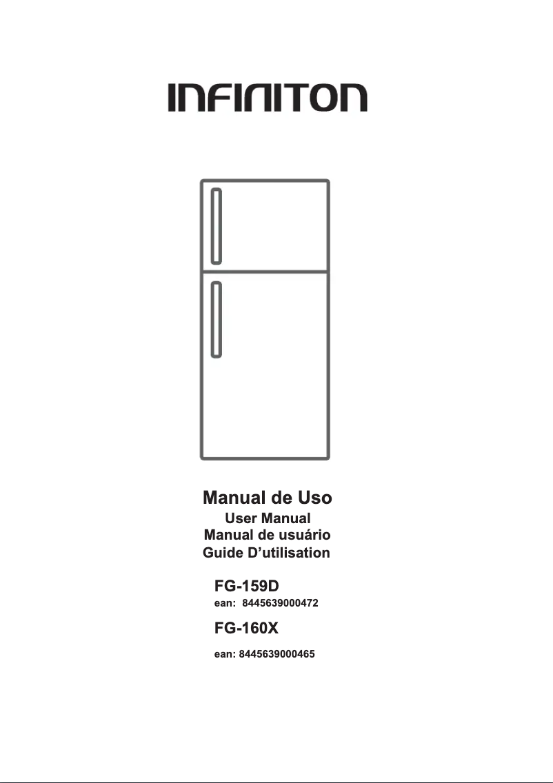 Page 1 de la notice Manuel utilisateur Infiniton FG-159D
