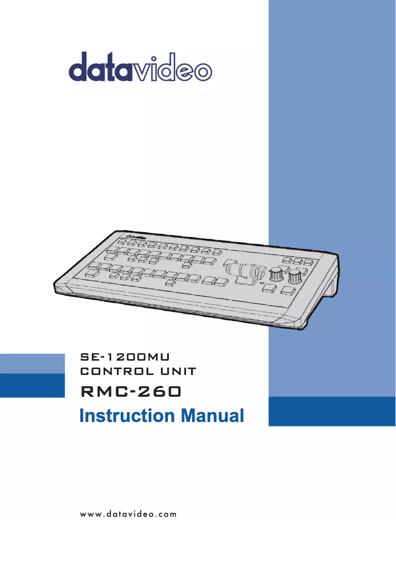 Image de la première page du manuel de l'appareil RMC-260