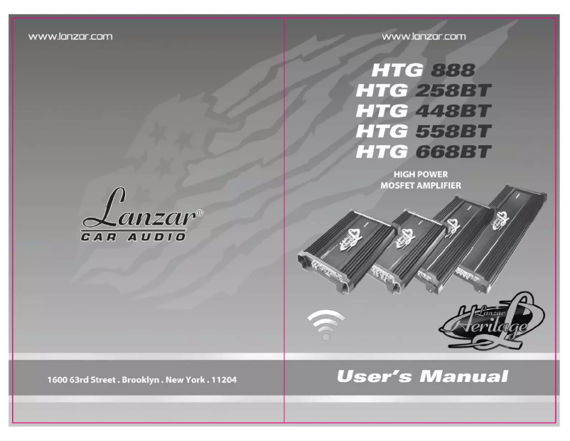 Page 1 de la notice Manuel utilisateur Lanzar HTG668BT