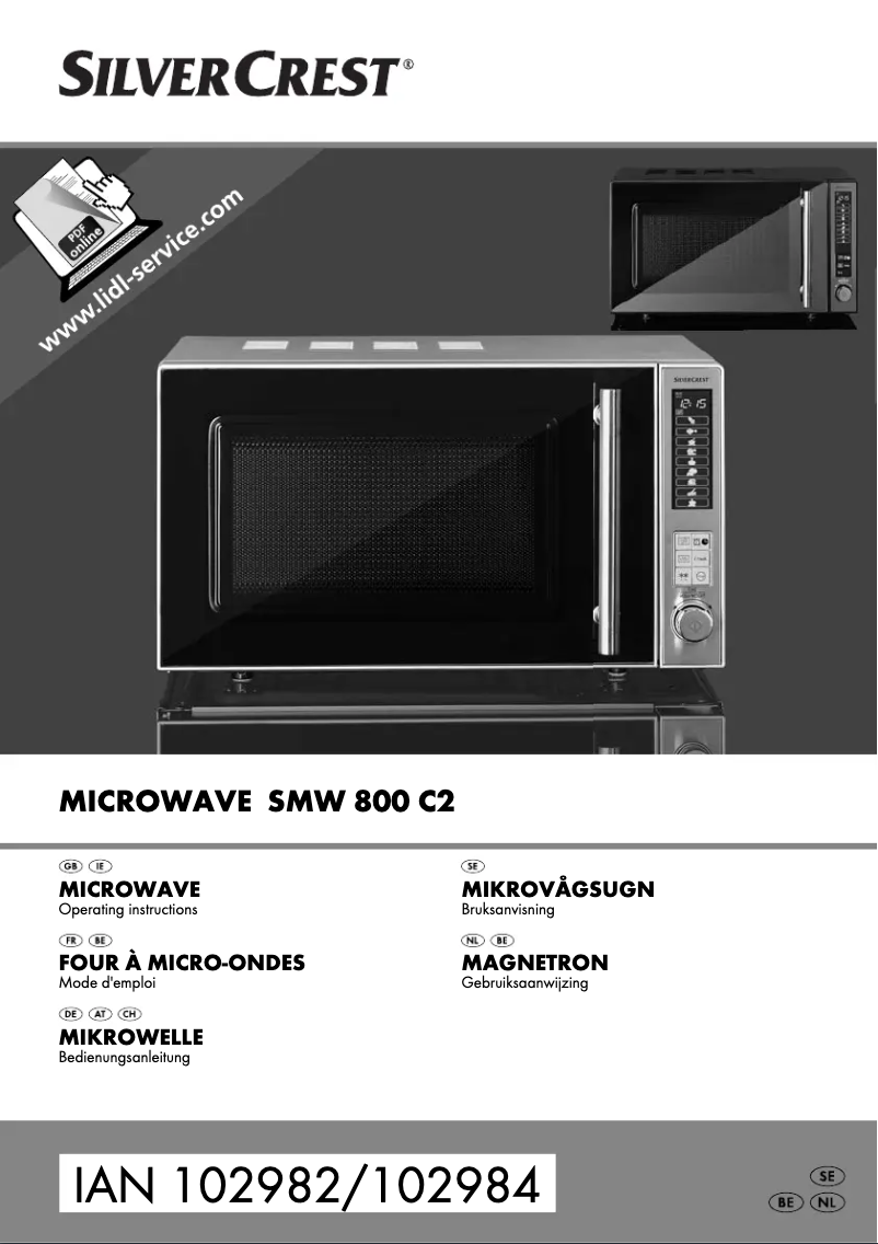 Page 1 de la notice Manuel utilisateur SilverCrest SMW 800 C2