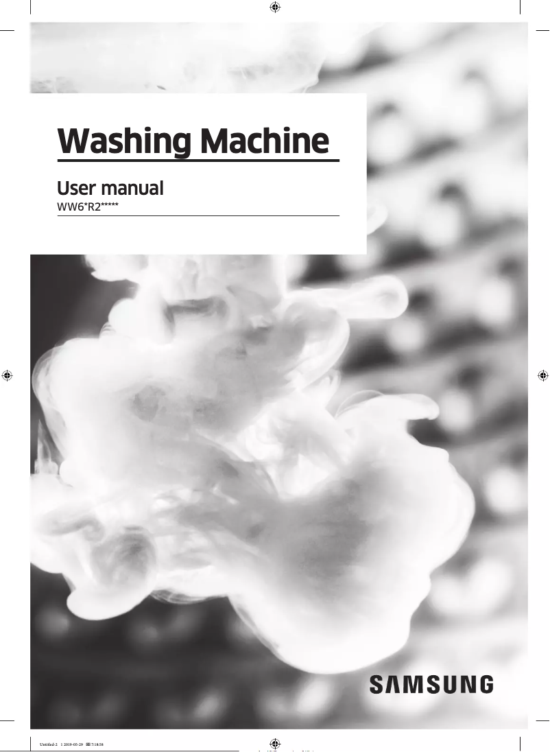 Image de la première page du manuel de l'appareil WW60R20EKMW