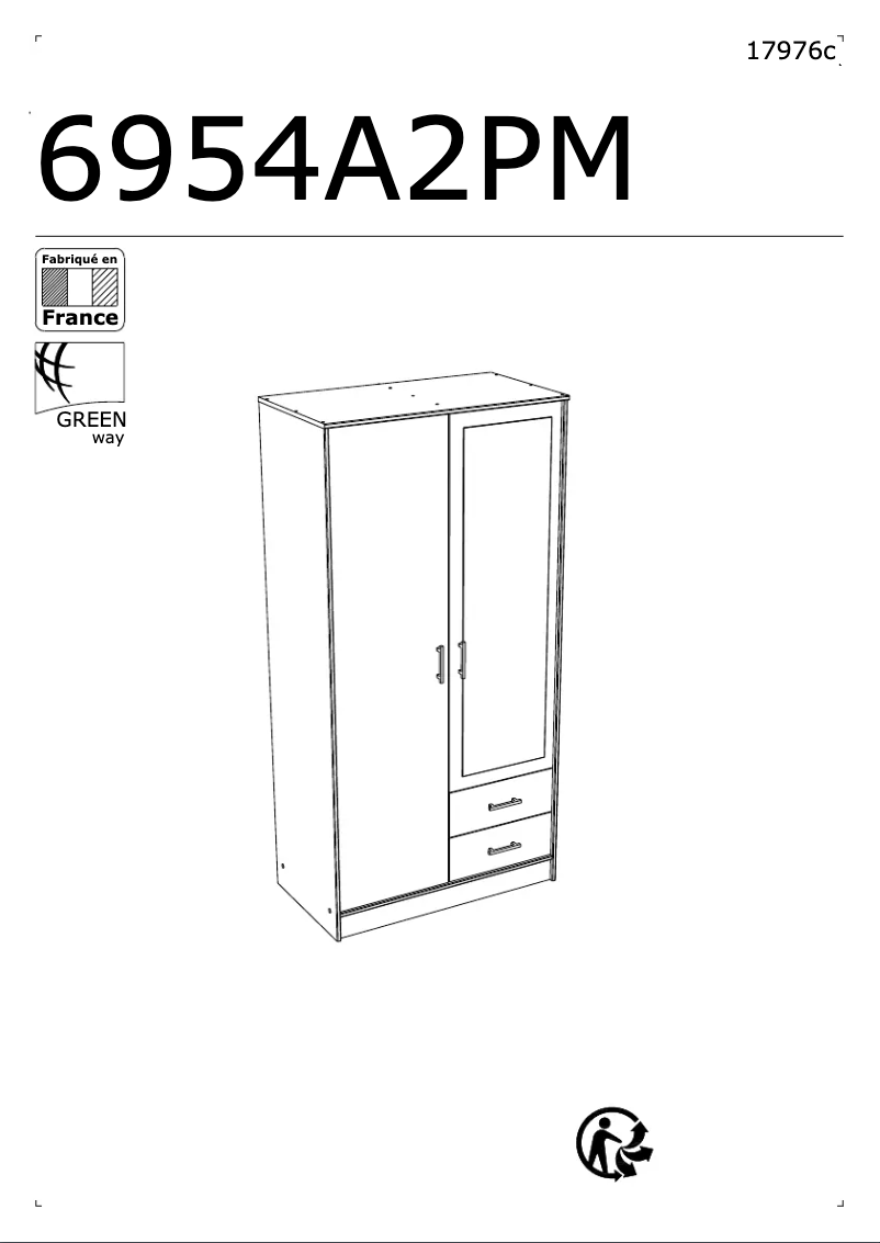 Image de la première page du manuel de l'appareil Infinity 6954A2PM