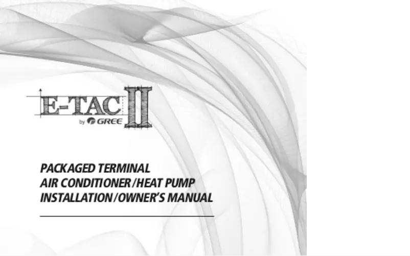 Page n°1 - Manuel utilisateur Gree E-TAC II