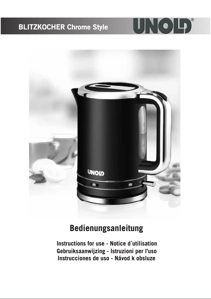 Image de la première page du manuel de l'appareil 18505 Chrome Style