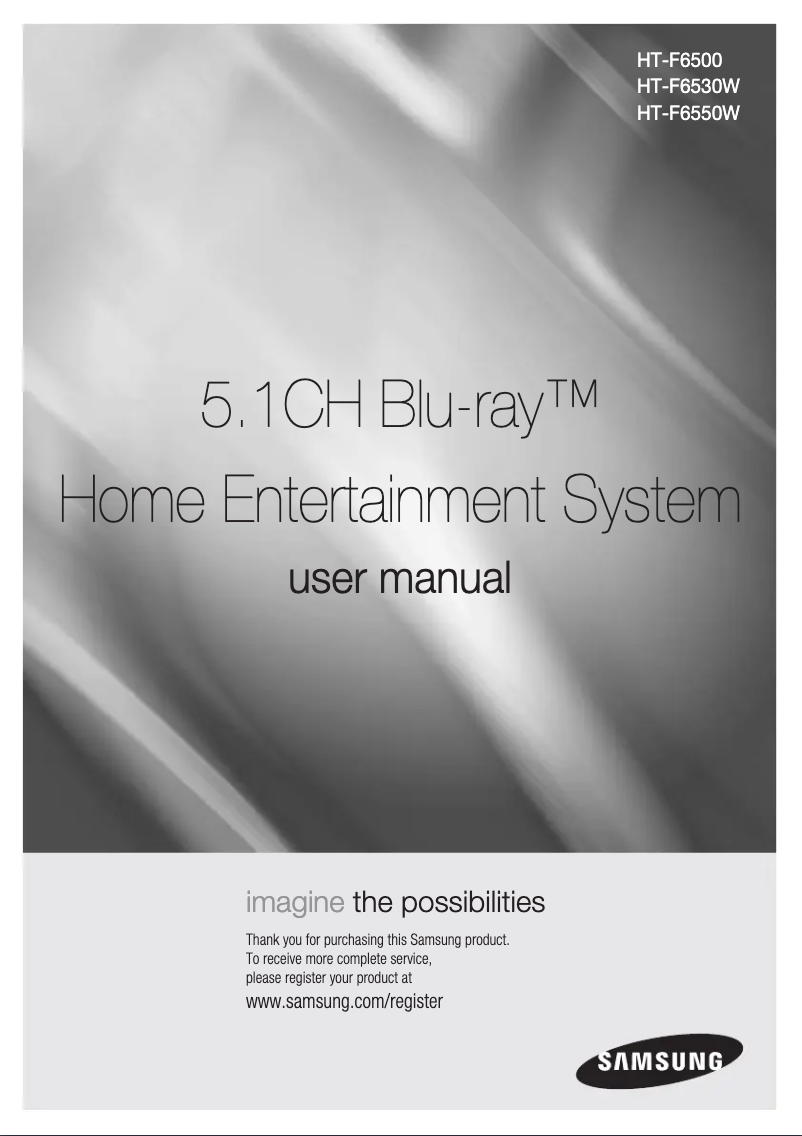 Page n°1 - Manuel utilisateur Samsung HT-F6530W