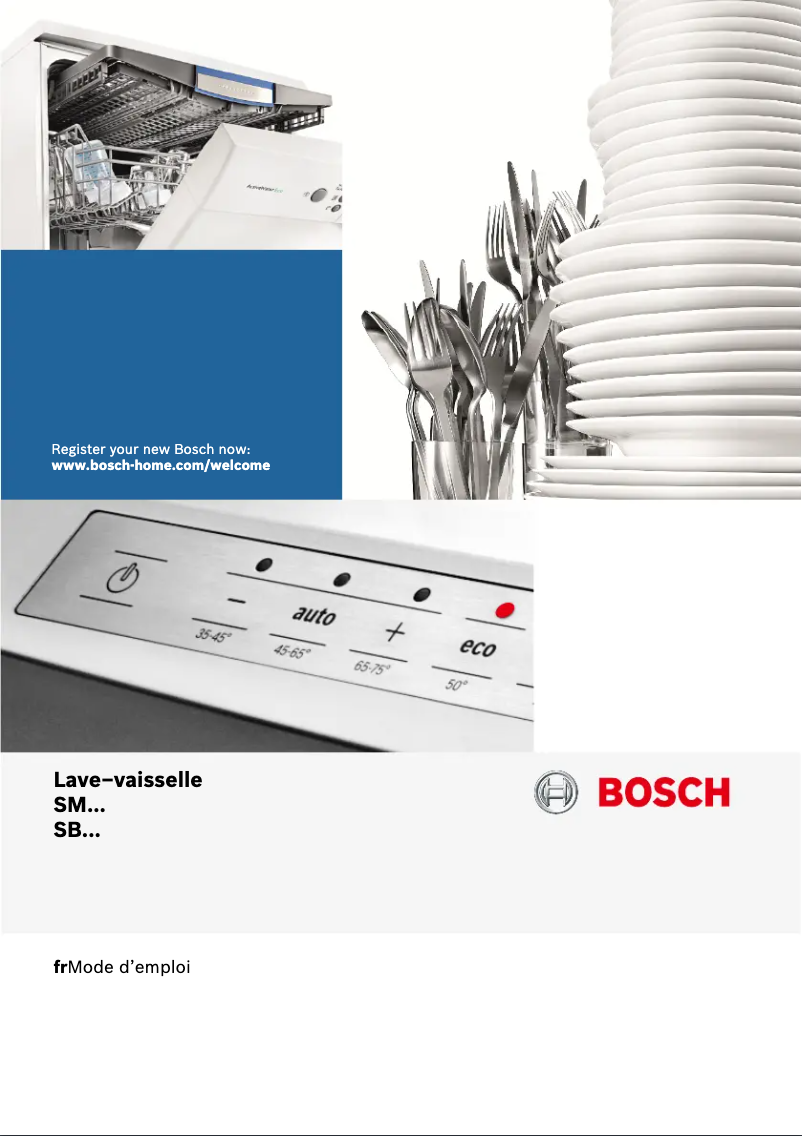 Page n°1 - Manuel utilisateur Bosch SMV46GX00D