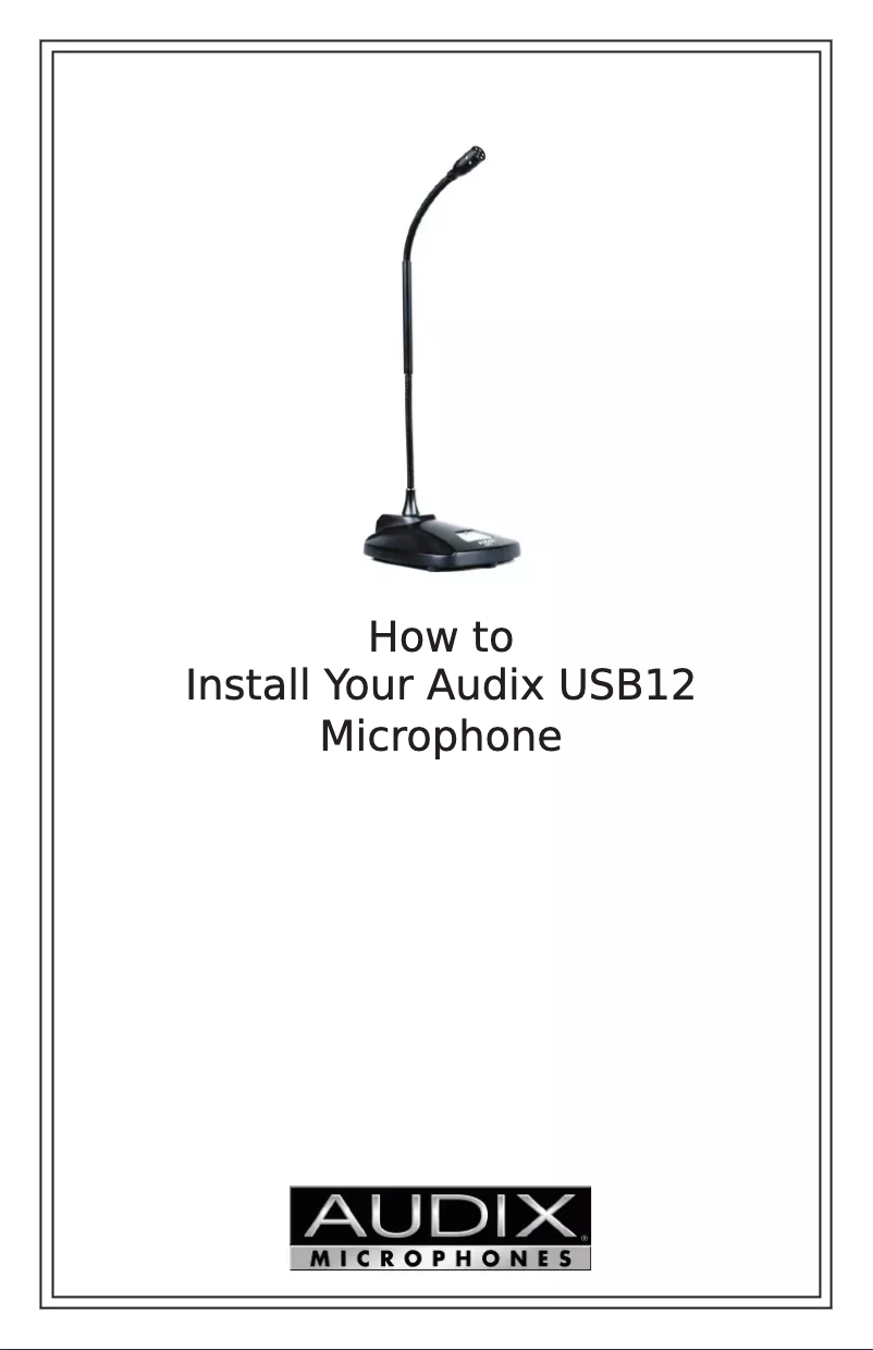 Image de la première page du manuel de l'appareil USB12