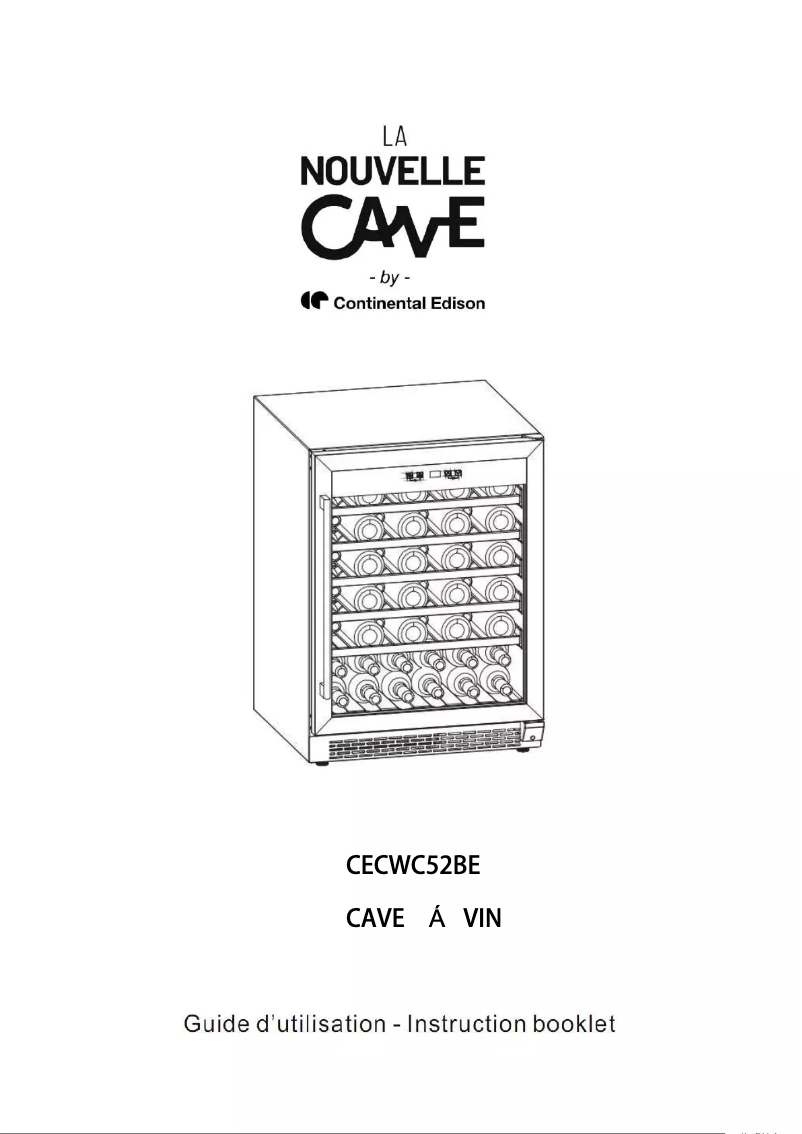 Page 1 de la notice Manuel utilisateur Continental Edison CECWC52BE
