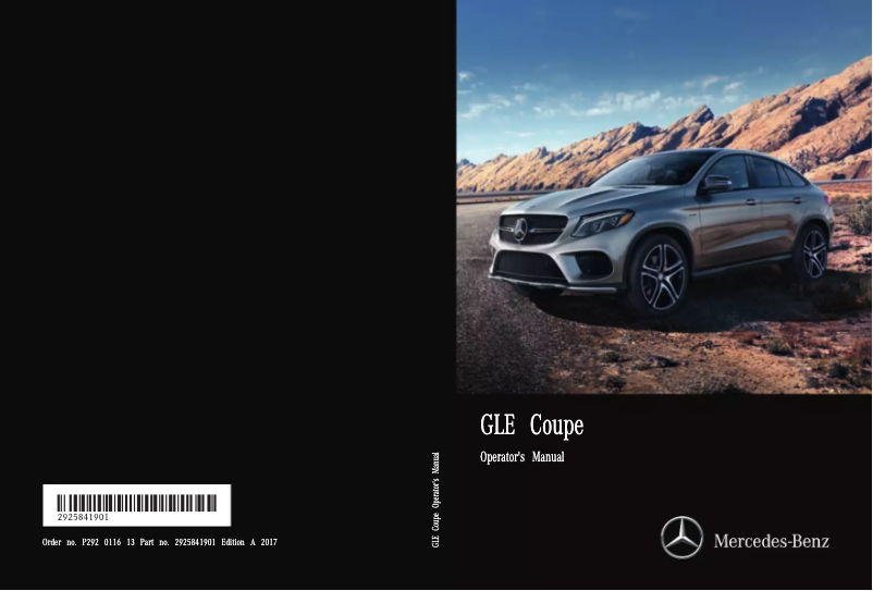 Página 1 del manual Manual de usuario Mercedes-Benz GLE Coupe (2017)