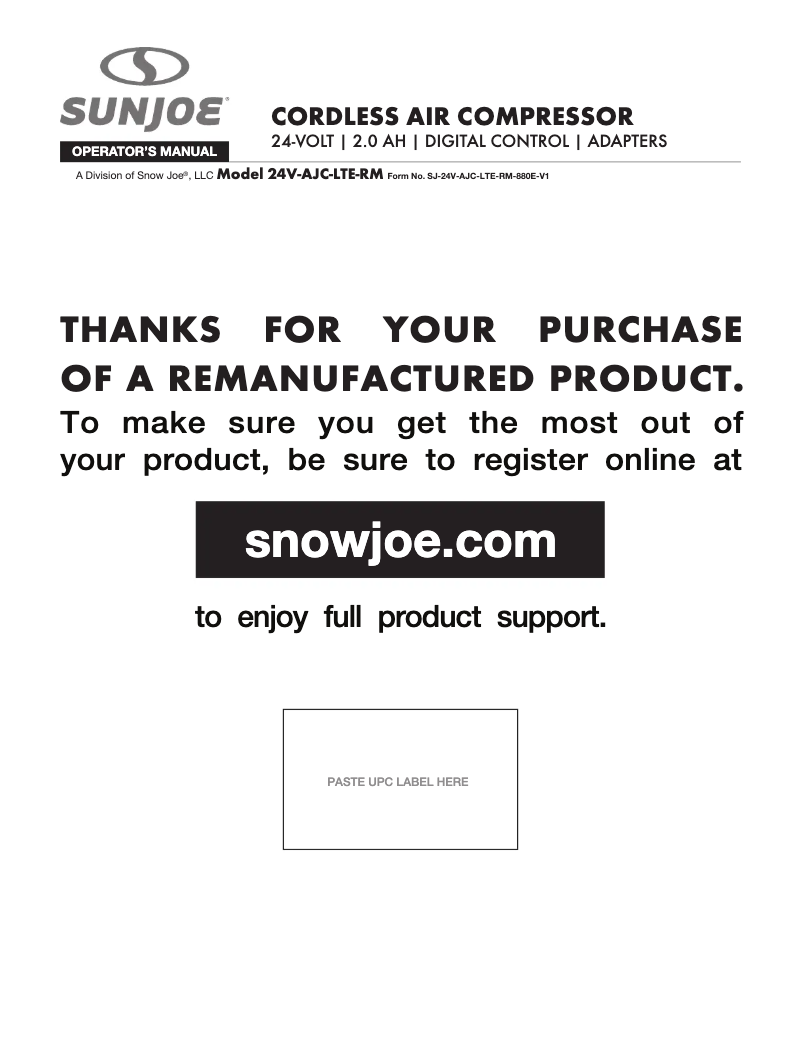 Image de la première page du manuel de l'appareil 24V-AJC-LTE-RM