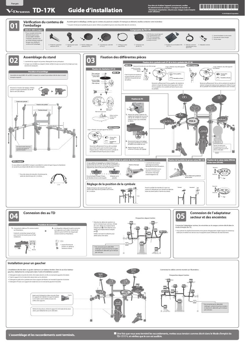 Image de la première page du manuel de l'appareil TD-17K-L