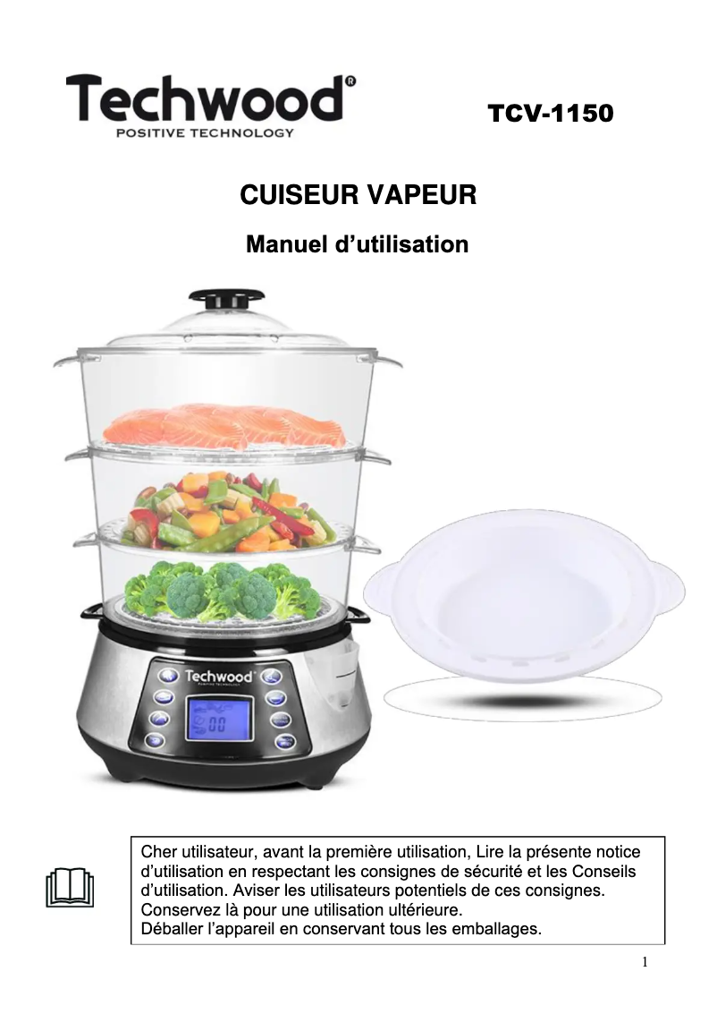 Image de la première page du manuel de l'appareil TCV-1150