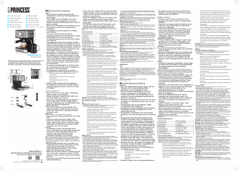 Página 1 del manual Manual de usuario Princess 249412