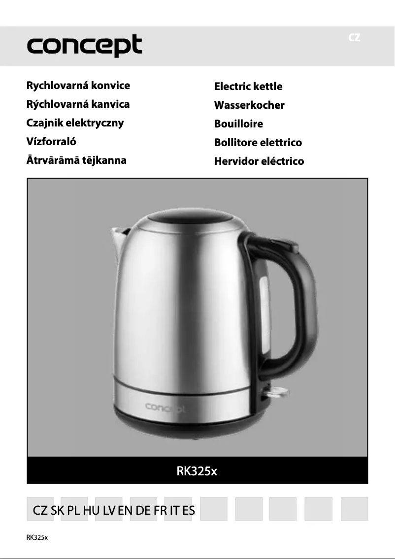 Page 1 de la notice Manuel utilisateur Concept RK3252