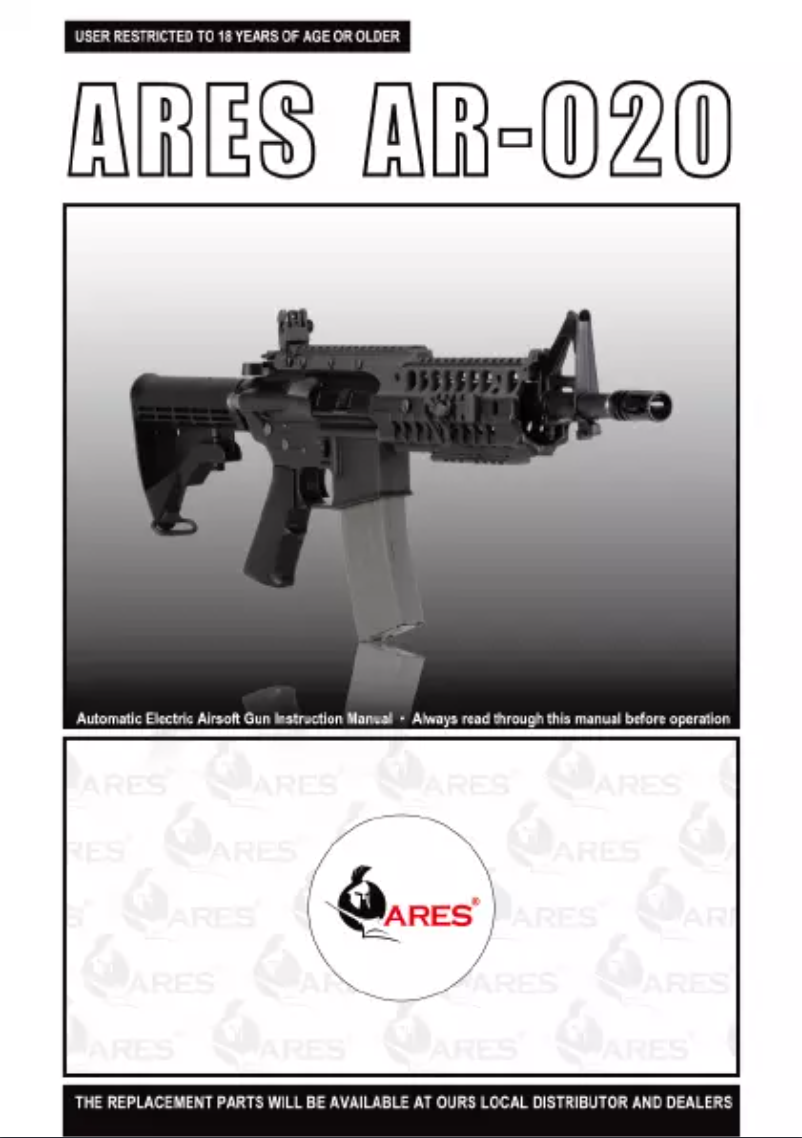 Image de la première page du manuel de l'appareil AR-020