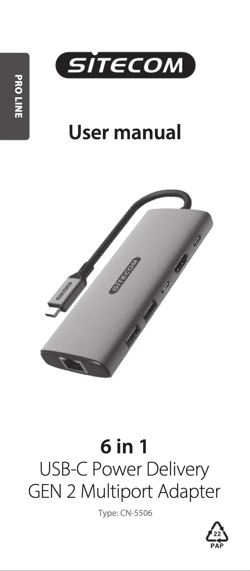 Image de la première page du manuel de l'appareil CN-5506