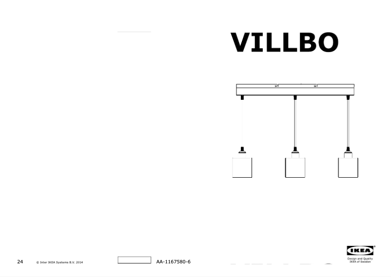 Image de la première page du manuel de l'appareil VILLBO