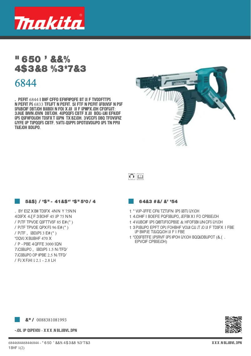 Image de la première page du manuel de l'appareil 6844