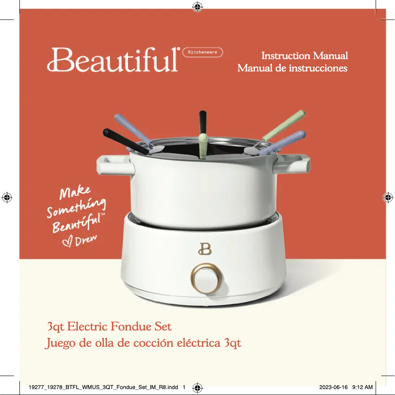 Página 1 del manual Manual de usuario Beautiful 3qt Electric Fondue Set