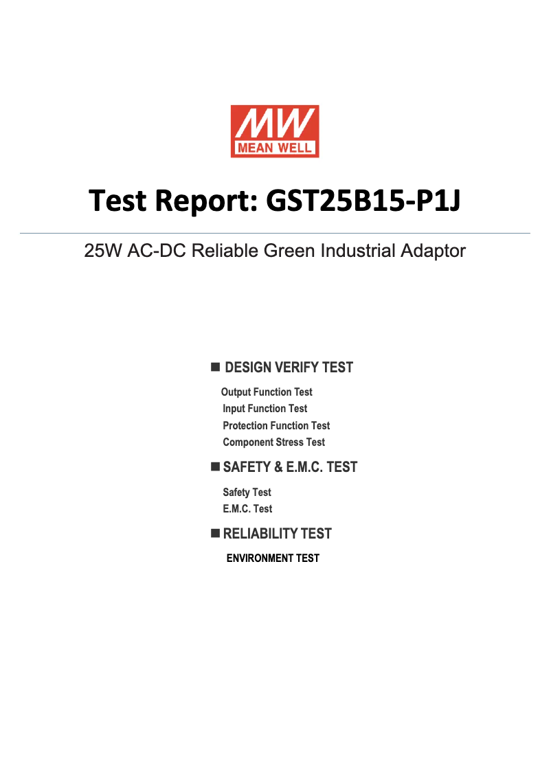 Image de la première page du manuel de l'appareil GST25B15-P1J