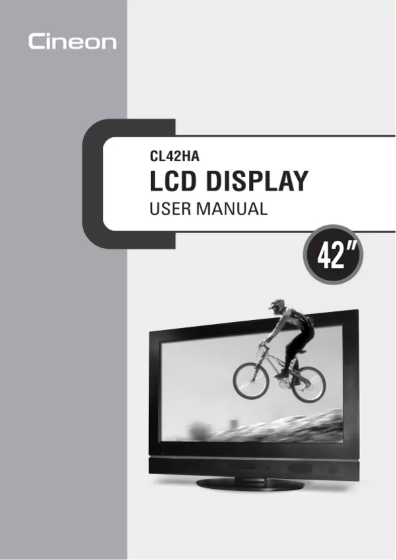 Page n°1 - Manuel utilisateur Microtek Cineon CL42HA