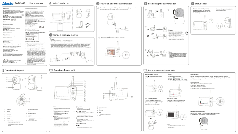 Página 1 del manual Manual de usuario Alecto DVM2043