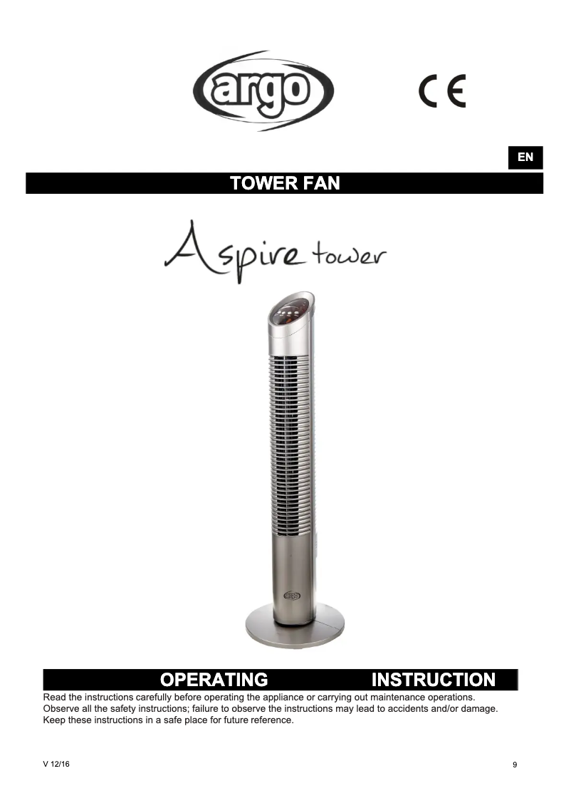 Image de la première page du manuel de l'appareil Aspire Tower