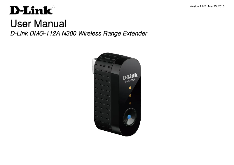 Page n°1 - Manuel utilisateur D-Link DMG-112A