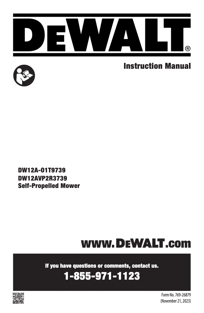 Image de la première page du manuel de l'appareil DW12A-O1T9739