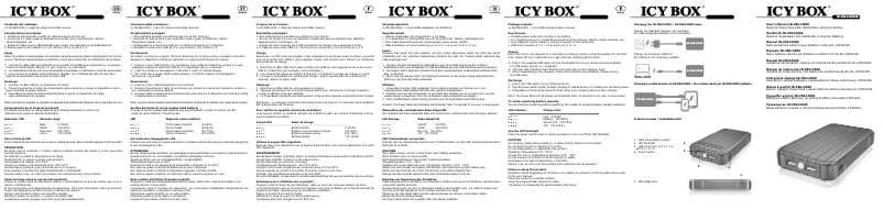 Page n°1 - Manuel utilisateur Icy Box IB-PBb13000