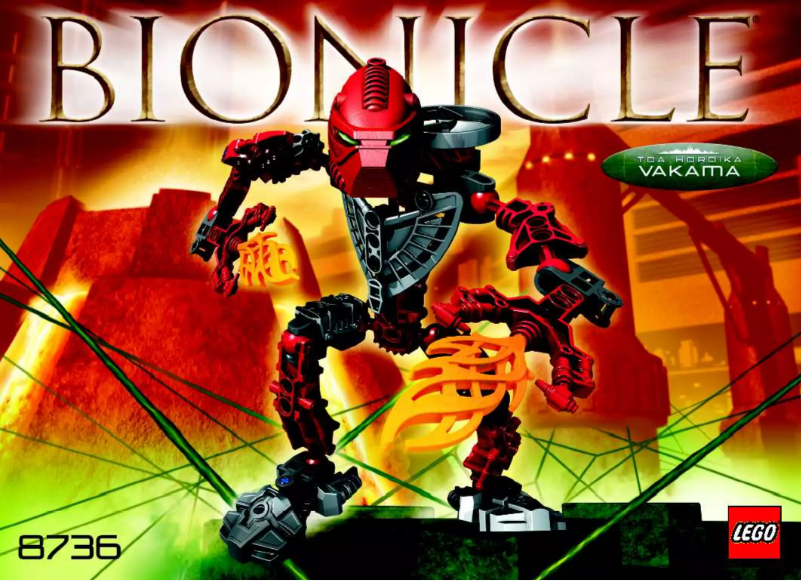 Page n°1 - Manuel utilisateur Lego Bionicle 8736