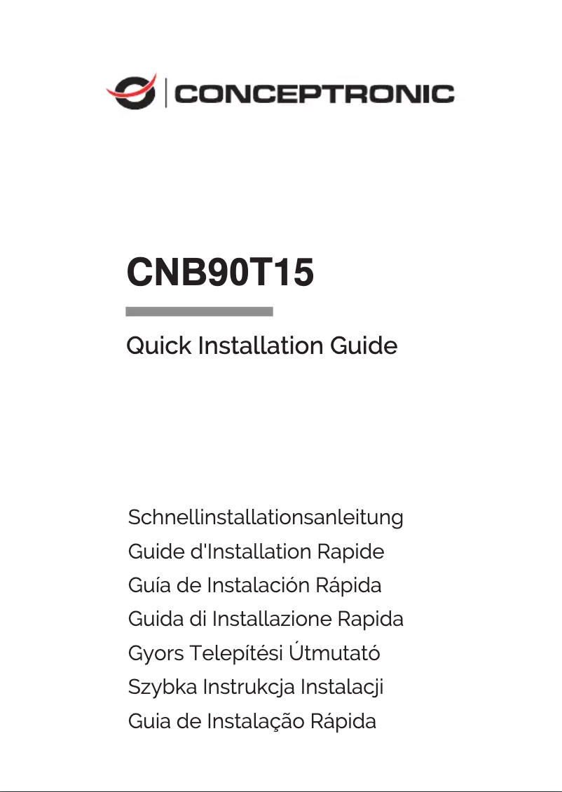 Image de la première page du manuel de l'appareil CNB90T15