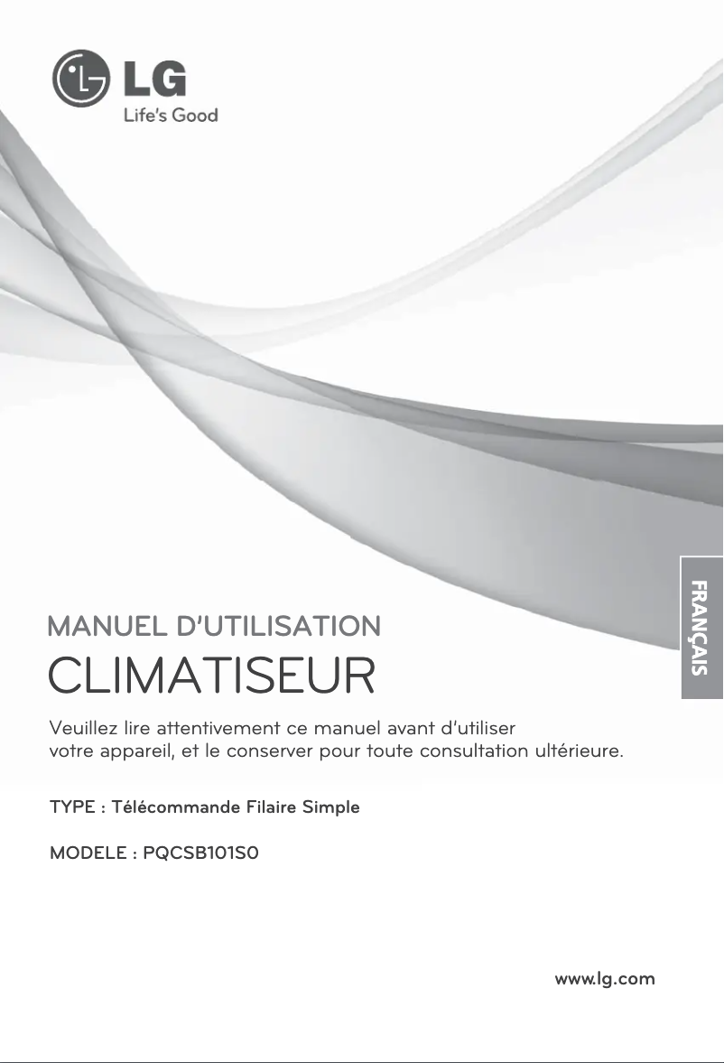 Image de la première page du manuel de l'appareil PQCSB101S0