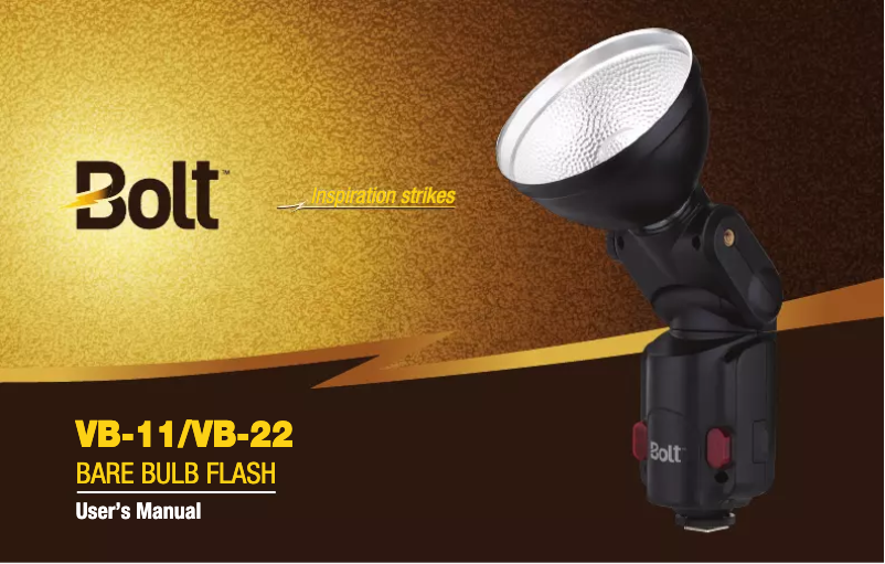 Page 1 de la notice Manuel utilisateur Bolt VB-11