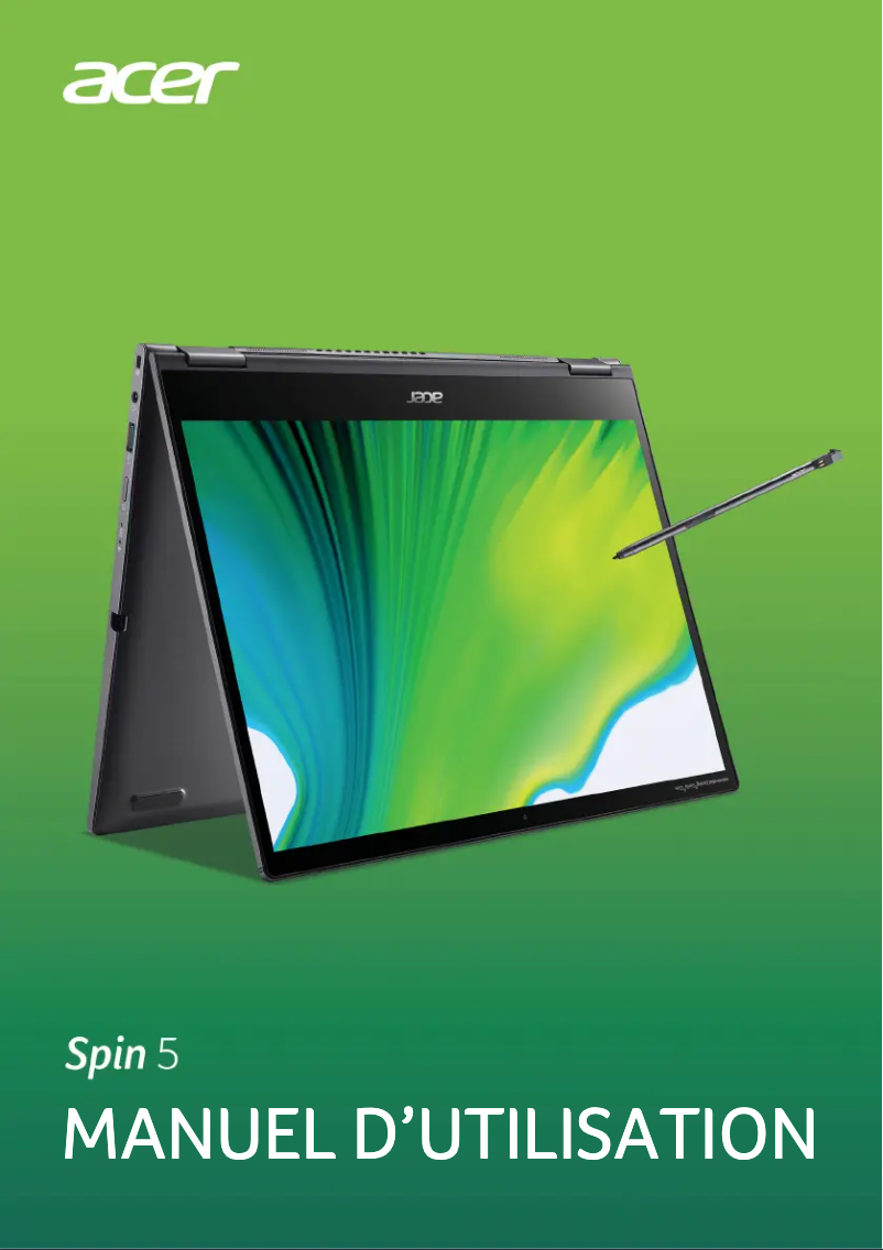 Page n°1 - Manuel utilisateur Acer Spin 5