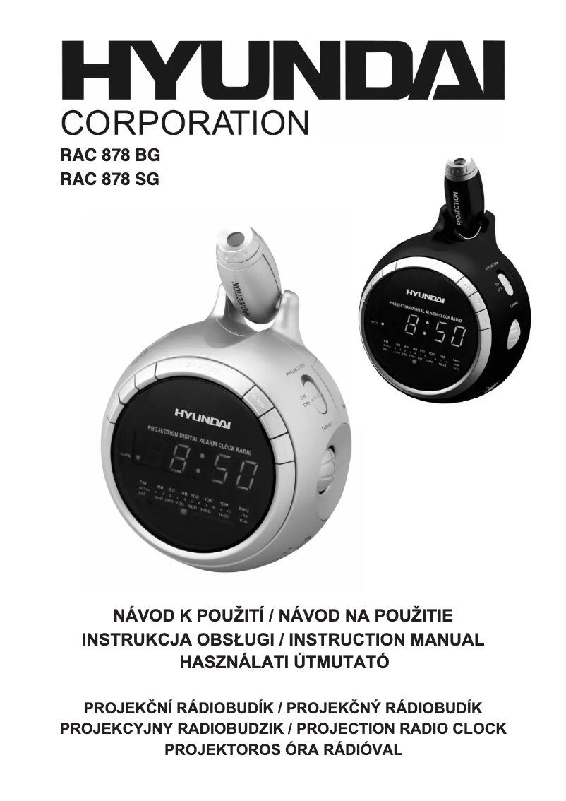 Page 1 de la notice Manuel utilisateur Hyundai RAC 878 BG