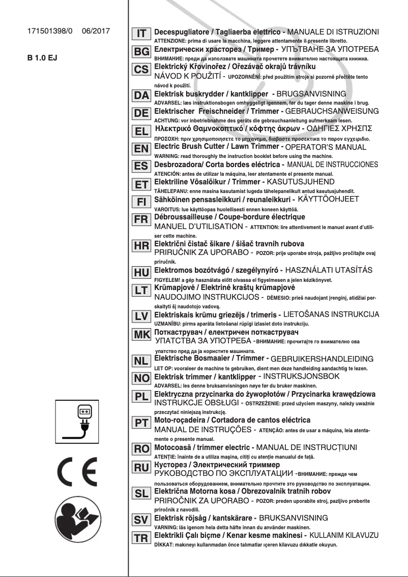 Page 1 de la notice Manuel utilisateur Stiga BC 110c A