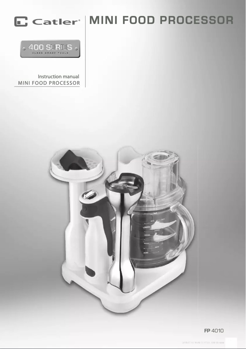 Page 1 de la notice Manuel utilisateur Catler FP 4010